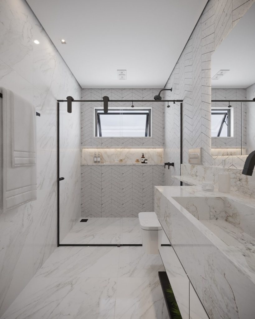 banheiro branco